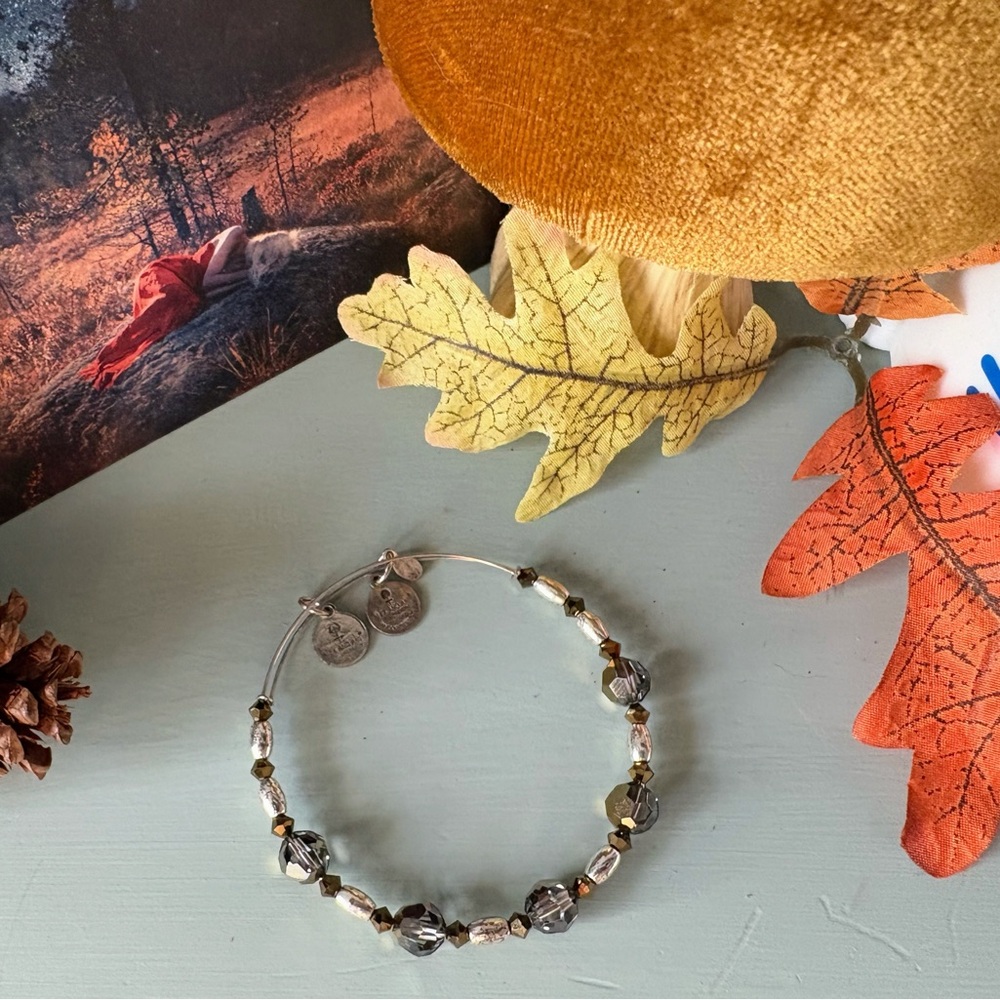 Alex and Ani Swarovski beaded Bracelet with Charms